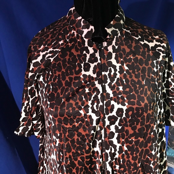 Leopard Print Night Gown & Matching Robe - Picture 5 of 6